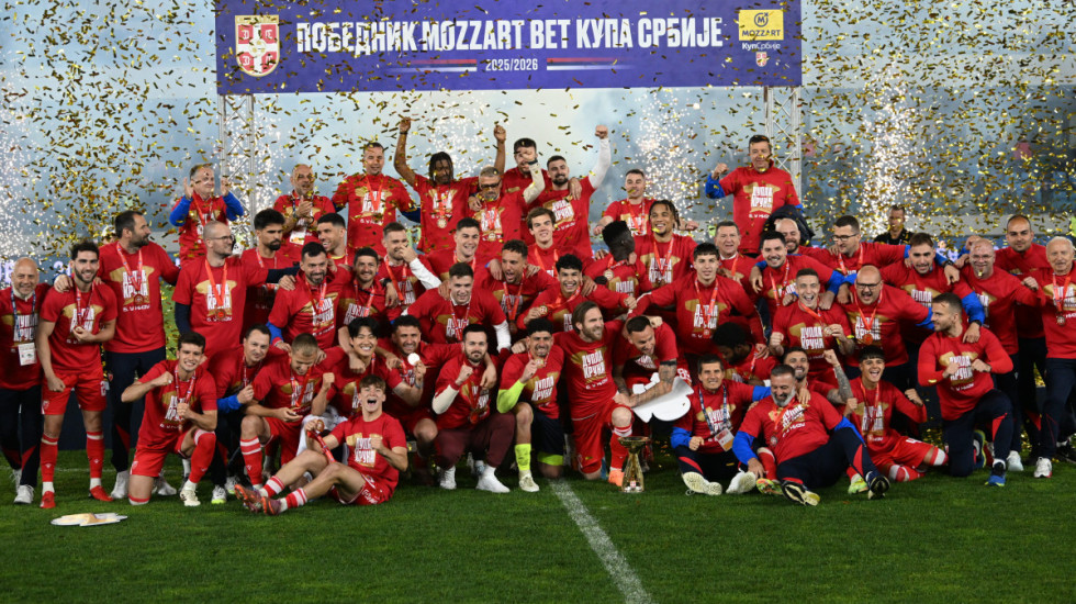 Zvezda došla do šeste uzastopne "duple krune": "Crveno-beli" savladali Vojvodinu i osvojili Kup Srbije