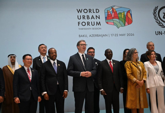 (FOTO) Vučić na Svetskom urbanom forumu u Bakuu, obratiće se učesnicima