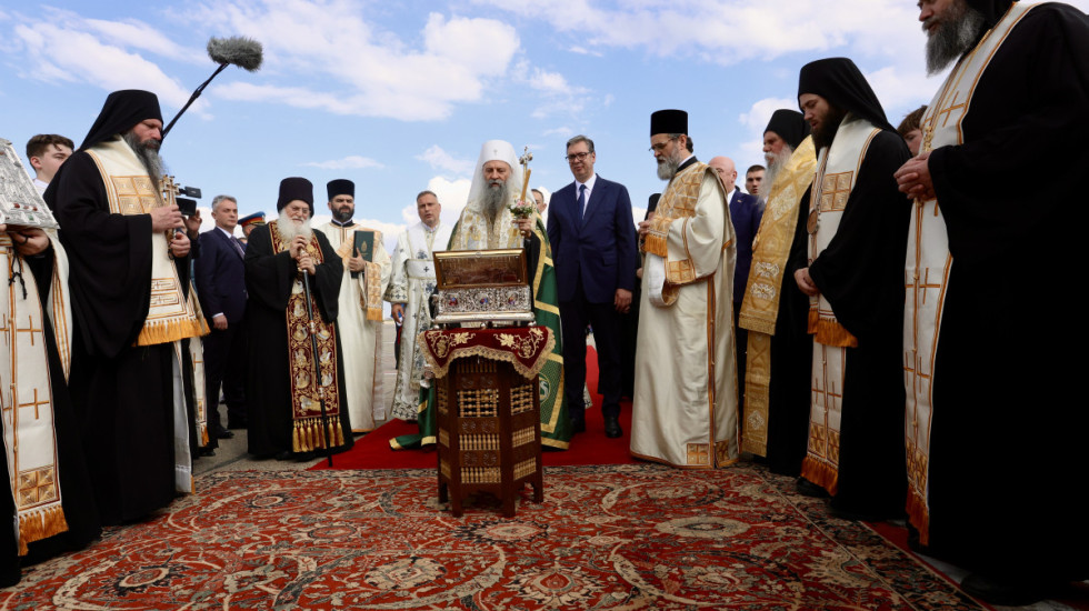 Serbian Patriarch Porfirije: The Holy Belt of the Most Holy Theotokos to Remain at the Church of Saint Sava Until June 5
