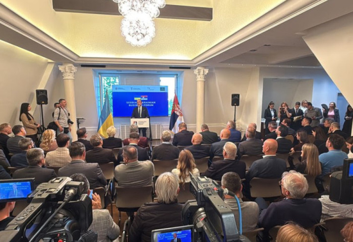 (FOTO) Srpsko-ukrajinski poslovni forum otvoren u Beogradu, učestvuje 45 privrednika iz Srbije i Ukrajine